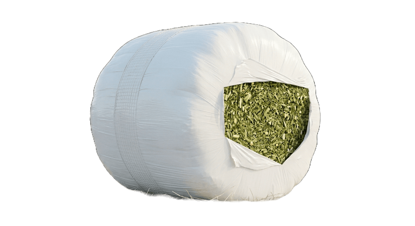Silage bale product photo
